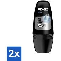 Axe 2 x - Deodorant Roller - 48hrs Anti Sweat - Ice Chill - Anti-transpirant - 50 ml - Ice Chill Deodorant Roller - Antitranspirant - Zweetbevochtiging - Frisse Geur - 48 Uur Bescherming