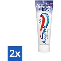 Aquafresh 2 x Tandpasta Intense White 75 ml - Tandpasta - Witte Tanden - Tanden Reinigen - Vlekken Verwijderen - Gezond Tandvlees