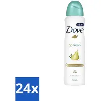Dove - Deodorant - Spray Go Fresh Pear & Aloe - Frisse en verzorgende geur - 250 ml - Voordeelverpakking - 24 stuks