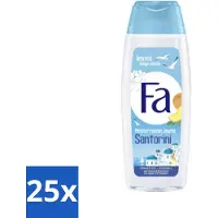 Fa 25 x - Douchegel - Mediterranean Jewels Santorini - Verfrissend & Hydraterend - Verzachtend - 250 ml - Douchegel Santorini - Verfrissend - Hydraterend - Verzachtend - Mediterrane Geur