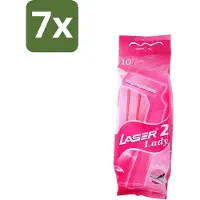 Benson 7 x - Laser Twin Women - Wegwerpscheermesjes - Voor Vrouwen - 10 Mesjes - Scheermesje Vrouw - Wegwerpscheermesje - Tweevoudige Scheermesjes - Vrouwelijke Scheermesjes - Hygiënische Scheermesjes