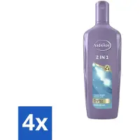 Unilever 4 x - 2-in-1 - Shampoo - Reinigt & Verzorgt - 300 ml - 2-in-1 Shampoo Conditioner - Meloen Shampoo - Aloë Vera Shampoo - Haar Reinigen - Haar Verzorgen