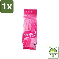 Benson 1 x - Laser Twin Women - Wegwerpscheermesjes - Voor Vrouwen - 10 Mesjes - Scheermesje Vrouw - Wegwerpscheermesje - Tweevoudige Scheermesjes - Vrouwelijke Scheermesjes - Hygiënische Scheermesjes
