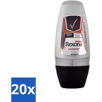Rexona 20 x - Advanced Protection - Deo Roll-on - Anti-transpirant - 50 ml - Anti-transpirant - Zweetbeperkend - Deodorant - Zweetbescherming - Geurbeheer