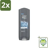 Dove Douchegel Men+ Care Clean Comfort 250 ml - Voordeelverpakking - 2 stuks - Douchegel - Fris