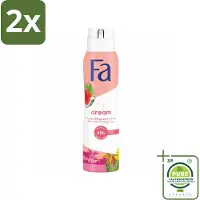 Fa Deodorant Spray Fiji Dream 150 ml - Voordeelverpakking - 2 stuks - Deospray - Anti-transpirant