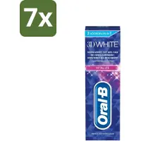 Oral-B 7 x - 3D White Vitalize - Tandpasta - Whitening - 75 ml - Tandpasta Whitening - Tanden Versterken - Glazuur Beschermen - Tanden Verkleuren - Stralende Lach