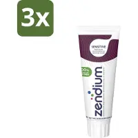 Zendium 3 x Tandpasta Sensitive 75 ml - Gevoelige Tanden - Tandpasta - Natuurlijke Enzymen - Mondgezondheid - Fluoride