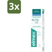 Elmex 3 x Tandpasta Sensitive Professional Gentle Whitening 75 ml - Gevoelige Tanden - Tandpasta Whitening - Pro-Argin - Tandgevoeligheid - Tandpasta Voor Gevoelige Tanden