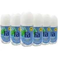 Fa Pflege Men Sport Deo Roller Citrus Green Scent - 6 x 50 ml