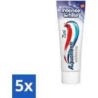 Aquafresh 5 x Tandpasta Intense White 75 ml - Tandpasta - Witte Tanden - Tanden Reinigen - Vlekken Verwijderen - Gezond Tandvlees
