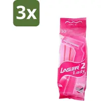 Benson 3 x - Laser Twin Women - Wegwerpscheermesjes - Voor Vrouwen - 10 Mesjes - Scheermesje Vrouw - Wegwerpscheermesje - Tweevoudige Scheermesjes - Vrouwelijke Scheermesjes - Hygiënische Scheermesjes