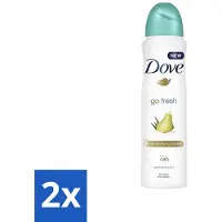 Dove 2 x - Deodorant - Spray Go Fresh Pear & Aloe - Frisse en verzorgende geur - 250 ml - Go Fresh Pear Aloe Vera - Deodorant Spray - Anti-transpirant - Fris Gevoel - Peer Geur