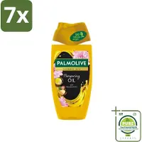 Palmolive 7 x - Thermal Spa - Douchegel - Pampering Oil - Macadamia - 250 ml - Grootverpakking - Douchegel - Pampering Oil - Macadamia-olie - Peonyzaadolie - Spa Ervaring