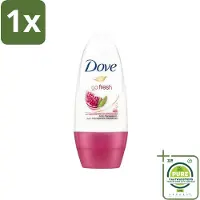 Dove 1 x - Deodorant - Roll-on Go Fresh Granaatappel - Frisse geur - 50 ml - Go Fresh - Granaatappel - Roll-on Deodorant - Anti-transpirant - Fruitige Geur