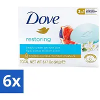 Dove 6 x - Zeep - Restoring - Blauwe vijg & Sinaasappelbloesem - Hydraterend en verfrissend - 90 g - Zeep - Hydraterend - Verfrissend - Go Fresh Restore - Blauwe Vijg