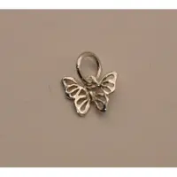 925 Zilveren hanger vlindertje - sterling zilveren hanger kleine vlinder - zilveren butterfly hanger - vlindertje hangertje voor aan ketting - leuke kleine hangertje voor aan de ketting