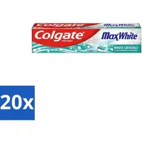 Colgate 20 x - Max White - Whitening Crystals - Tandpasta - 100ml - Tandpasta - Witte Tanden - Whitening Crystals - Tanden Witter Maken - Vlekverwijdering