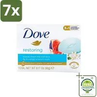Dove 7 x - Zeep - Restoring - Blauwe vijg & Sinaasappelbloesem - Hydraterend en verfrissend - 90 g - Grootverpakking - Zeep - Hydraterend - Verfrissend - Go Fresh Restore - Blauwe Vijg