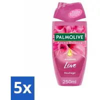 Palmolive 5 x Douchegel Aroma Essence Alluring Love 250 ml - Douchegel - Geur - Hydratatie - Verzorging - Bloemige Geur