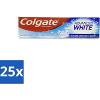 Colgate 25 x - Advanced White - Tandpasta - 100ml - Tandpasta - Witte Tanden - Vlekverwijdering - Tandbederf - Gaatjes