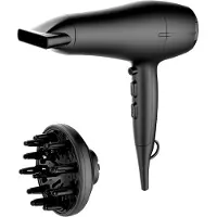 Mexx Föhn Met Diffuser 2200W - Haardroger met Coolshot en 3 Warmtestanden - Haar Droger Met Ionentechnologie - Haarverzorging voor Krullen - Inclusief Blaasmond en Filter - Zwart