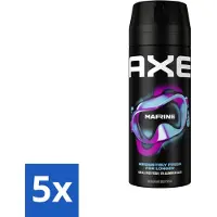 Axe 5 x - Deodorant Bodyspray - 100% Fresh Fragrance - Marine - Sea Breeze & Sage - 150 ml - Marine - Deodorant Bodyspray - Zeebries - Salie - 48 Uur Geur