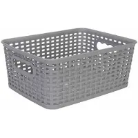 COSY&TRENDY Hozon Opbergmand Grijs 4,5l 24,5x18 ,5xh10cm Rechthoek