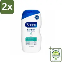 Sanex Douchegel Expert Skin Health Hydrating 400 ml - Voordeelverpakking - 2 stuks - Hydratatie huid - Douchegel