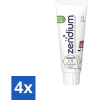 Zendium 4 x Tandpasta Junior 75 ml - Tandpasta Voor Kinderen - Melktanden Beschermen - Volwassen Tanden Beschermen - Natuurlijke Enzymen - Eiwitten Voor Mond