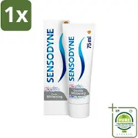 Sensodyne 1 x - Tandpasta - Gentle Whitening - Milde Reiniging - 75 ml - Gevoelige Tanden - Tandpasta - Witte Tanden - Glazuur Beschermen - Gevoeligheid Verlichten