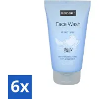Sence 6 x - Alle Huidtypes - Face Wash - Verfrissend - 150 ml - Face Wash - Huid Reinigen - Huid Verzorgen - Huid Verzorging - Huidtype