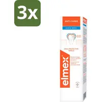 Elmex 3 x Tandpasta Anti-Cariës Gentle White 75 ml - Anti Cariës - Whitening - Tandpasta - Gaatjes - Remineralisatie