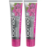 Biomed Sensitive - Tandpasta voor gevoelige tanden - Versterkend, fluoridevrij, 2-pack