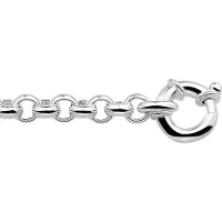 GLAMS ketting jasseron 7 mm - Zilver