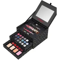 Deborah Milano Women's Makeup Jewel Box Gift Set - Mascara, Eye Pencil, Lipstick, Lip Gloss, Face Powder in Various Finishes and Colors