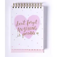 ECCOLO notitieblok - spiraal - Dont Forget - lijn - ca.15x22cm - met tabs - EC-DL637B