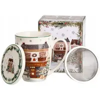 Duo Mok met Infuser CHRISTMAS CITY 2 - Kerstcollectie, 360ml