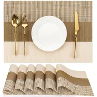 Famanu – wasbaar set met 6 Amerikaanse placemats