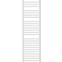 LuxeBath Elektrische badkamerradiator met verwarmingselement 900W 400x1500 mm Wit gebogen met zijaansluiting & thermostaat Digitaal display