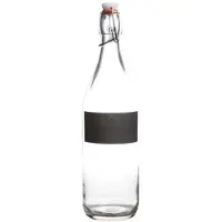 COSY&TRENDY Cosy & Trendy Fles Met Krijtvak En Stop Wit 0,97l