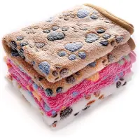 Famanu – Set van 3 hondendekens van super zachte premium fleece flanellen plaid, ideaal voor honden, katten en puppy's, 58 x 40 cm