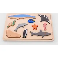 TickiT Oceaandieren Lagenpuzzel, 10 stukjes, Vanaf 0 maanden