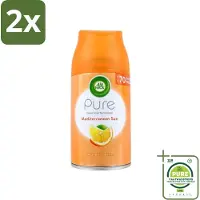 Air Wick - Luchtverfrisser Navulling - Mediterrane Zon - Automatische Spray - 250 ml - Voordeelverpakking - 2 stuks - Luchtverfrisser - Automatische geur
