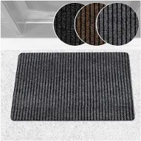 ANRO Deurmat Mischa Grijs 90x60cm – Schoonloopmat Antislip Rubber