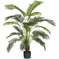 Mica Decorations Kunstplant mica areca palm in pot groen | 2 stuks