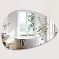 Wallfluent Onregelmatige Spiegel - Onregelmatige Wandspiegel - Decoratieve Spiegel - Spiegel voor Hal Onregelmatig - Moderne Onregelmatige Spiegel - 57x80 cm