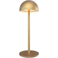 LEDVION - Oplaadbare Tafellamp Vita - LED - Goud - Dimbaar - IP54 - USB