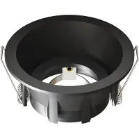 LEDVION – LED Inbouwspot Rond Ø85mm – Zwart – Dimbaar – GU10 – IP20