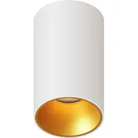 LEDVION – LED Opbouwspot Rond ø80mm – Wit / Goud – Dimbaar – GU10 – 2700K – 3W – IP20